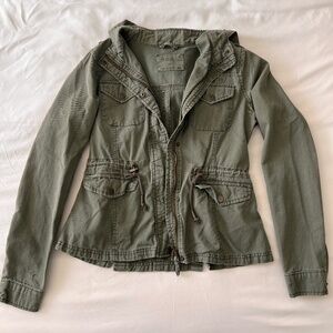 Aeropostale Green Military/Utility Jacket